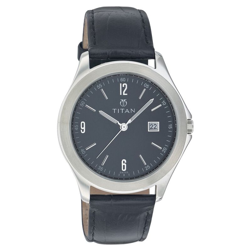 Titan Quartz Analog with Date Black Dial Watch for Men
