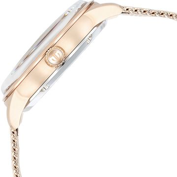 Titan Skeletal Automatic Gold Dial Gold Stainless Steel Strap Watch for Men