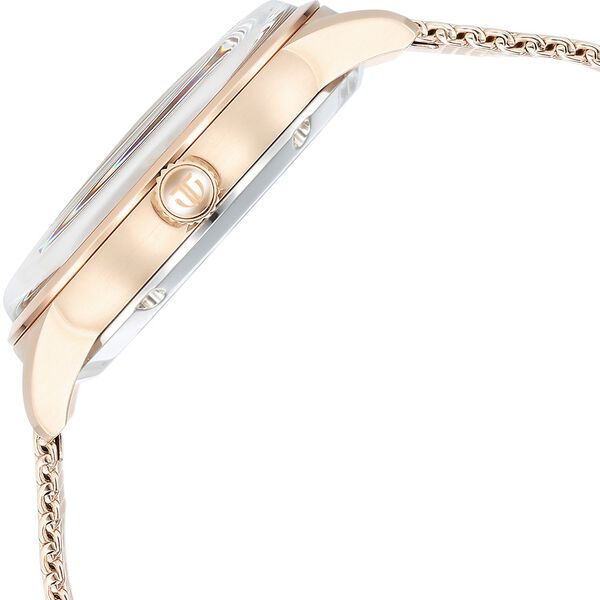 Titan Skeletal Automatic Gold Dial Gold Stainless Steel Strap Watch for Men - image number 4