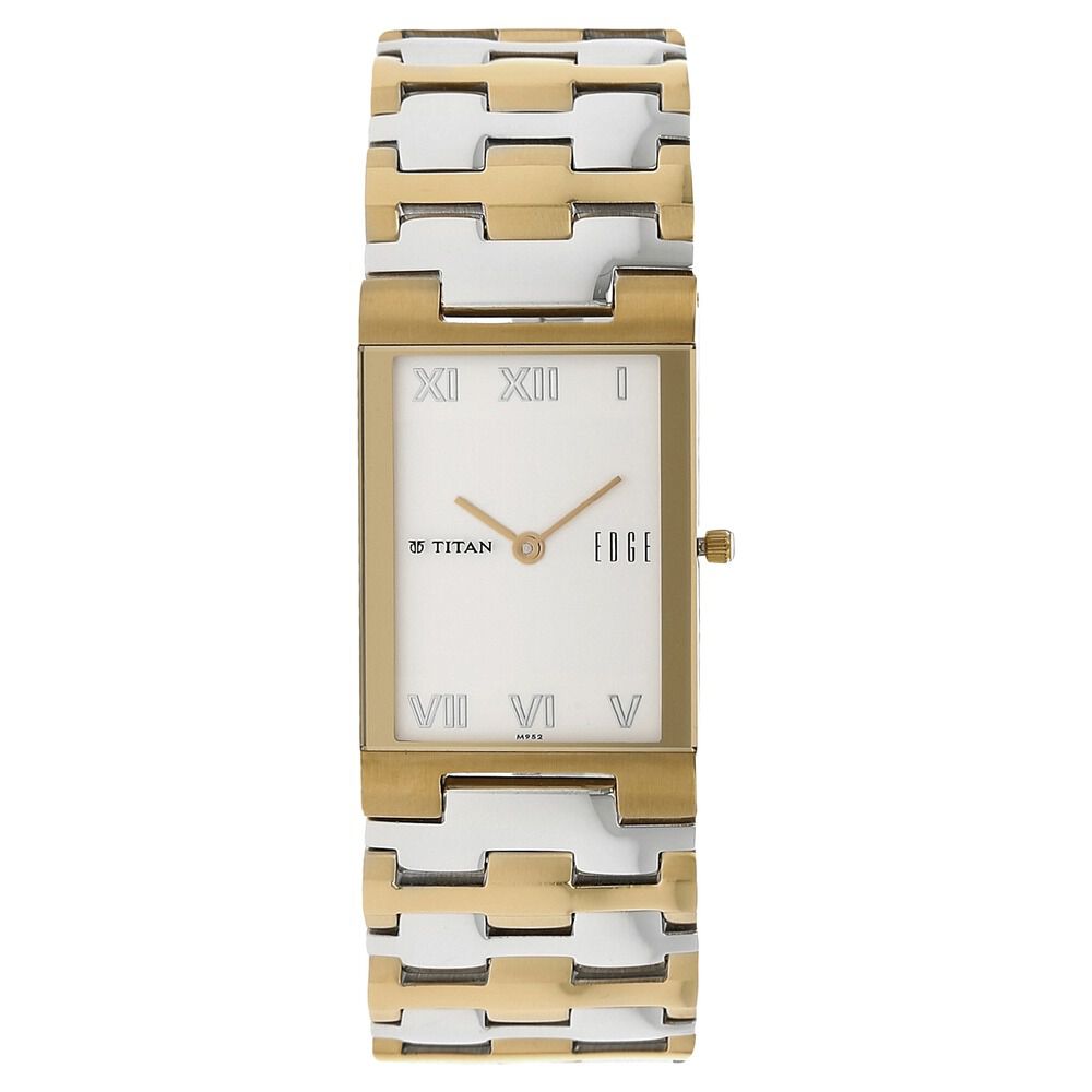 Titan edge silver watch new arrivals