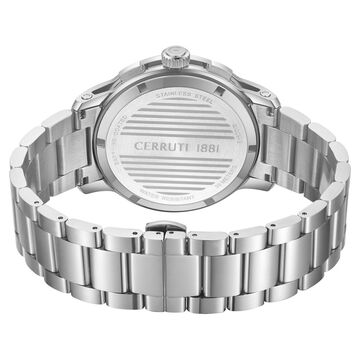 Cerruti 1881 Quartz Multifunction Grey Dial Silver Colour Stainless Steel Strap Watch For Men