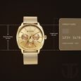 Titan Classique Suave Quartz Yellow Dial Golden Stainless Steel Mesh Strap Watch for Men - image number 2