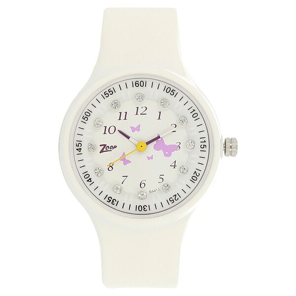 Zoop By Titan Quartz Analog White Dial PU Strap Watch for Kids - image number 0