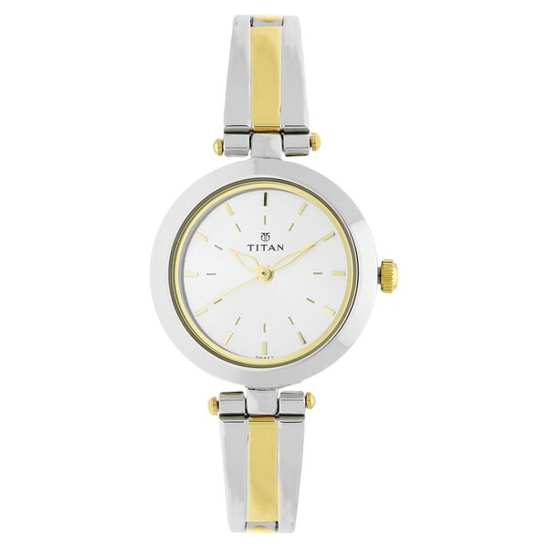 Titan Karishma Silver Dial Women Watch With Stainless Steel Strap - image number 0