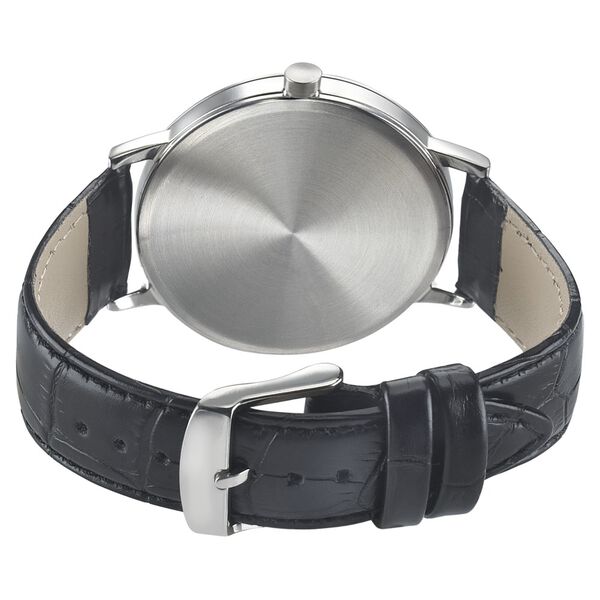 Sonata Quartz Analog Silver Dial Leather Strap Watch for Men - image number 3