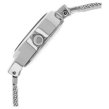Fastrack Quartz Analog Black Dial Stainless Steel Strap Watch for Girls