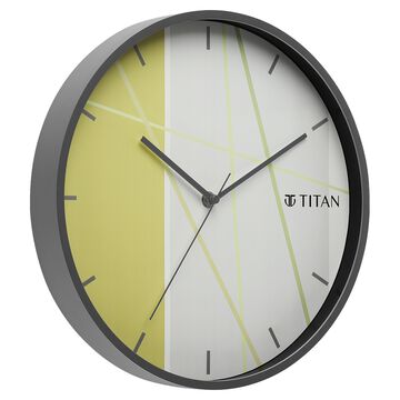 Titan Trendy & Modern looking Multi-coloured Dial Wall Clock Inspired from Bamboo Shoots - 30.5 cm x 30.5 cm (Medium)