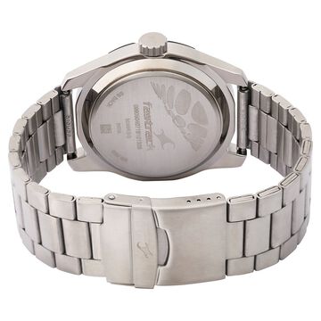 Fastrack Quartz Analog Multicoloured Dial Stainless Steel Strap Watch for Guys