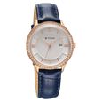 Titan Bright Leathers Quartz Analog with Date Silver Dial Leather Strap for Women - image number 1