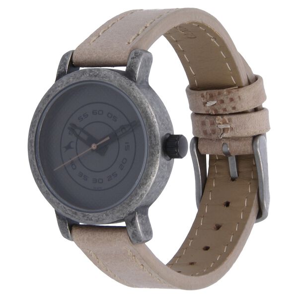 Fastrack Quartz Analog Grey Dial Leather Strap Watch for Girls - image number 1