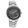 Titan Classique Half Cut Chronograph Analog with Black Dial Silver Stainless Strap Watch for Men - image number 1