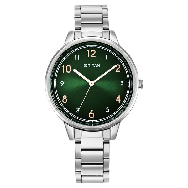 Titan Trendsetters Green Dial Analog Stainless Steel Strap watch for Women - image number 1