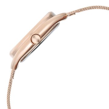 Fastrack Vyb Halo Quartz Analog Rose Gold Dial Metal Strap Watch For Girls