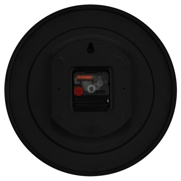 Titan Contemporary Black Wall Clock with Domed Glass and Silent Sweep 27 x 27 cm (Small) - image number 4