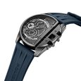 Police Quartz Multifunction Black Dial Blue Silicon Strap Watch For Men - image number 1