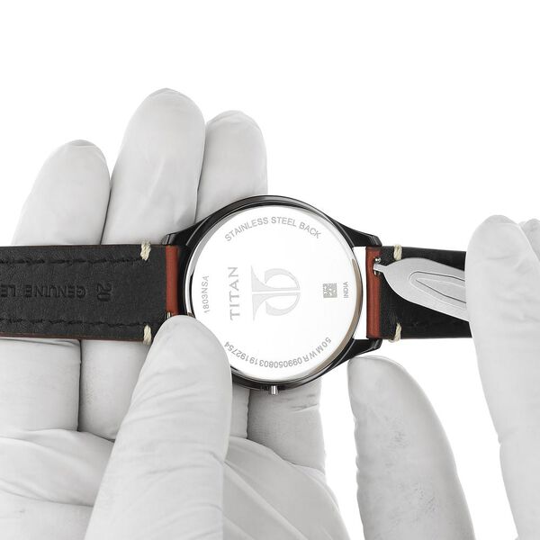 20 mm Tan Genuine Leather Straps for Men - image number 5