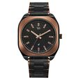 Vyb Aviator By Fastrack Quartz Analog Black Dial Two Toned Stainless Steel Strap Watch For Guys - image number 1
