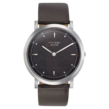 Sonata Poze Quartz Analog Blue Dial Leather Strap Watch for Men