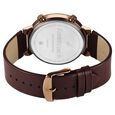 Fastrack Gambit Micromotor Green Dial Brown Leather Strap Analog Watch for Guys - image number 5