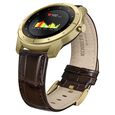 Kenneth Cole Smart Black Dial Silicone Strap Unisex Watch With Brown Strap - image number 2