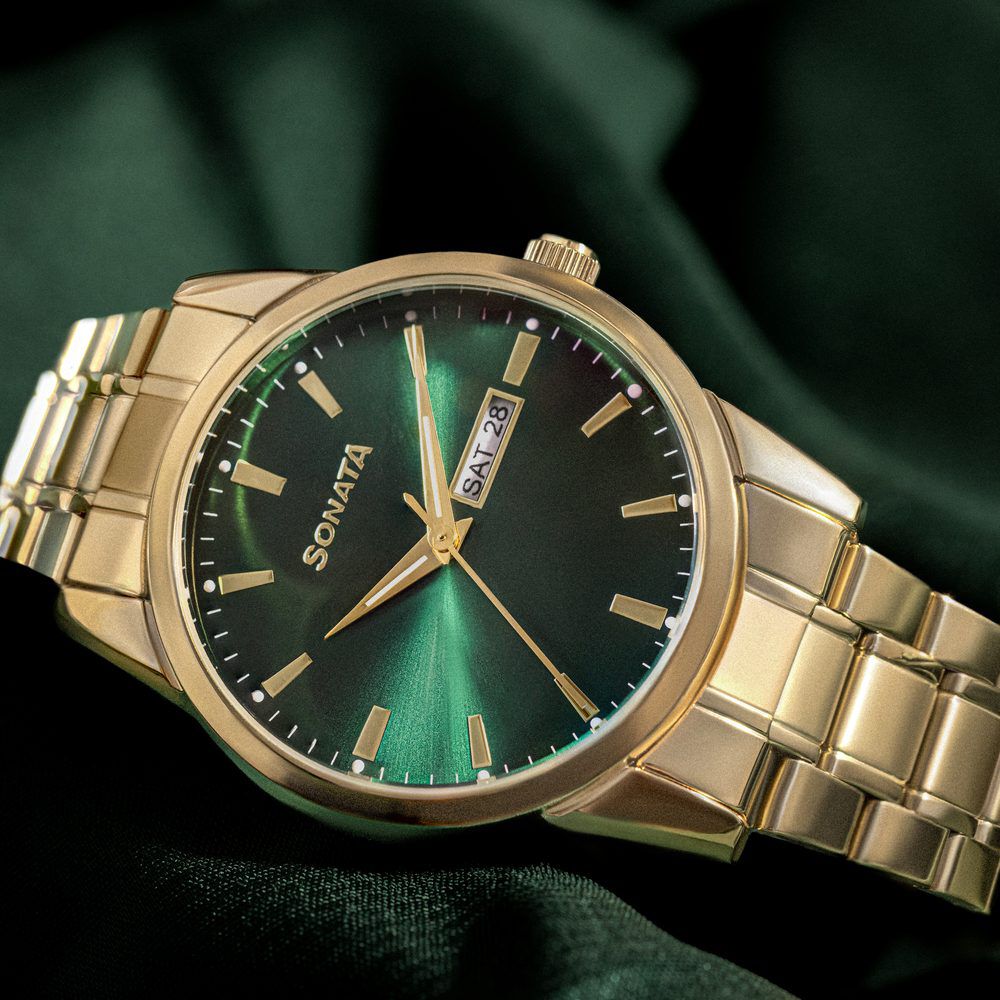 Sonata green watch cheap