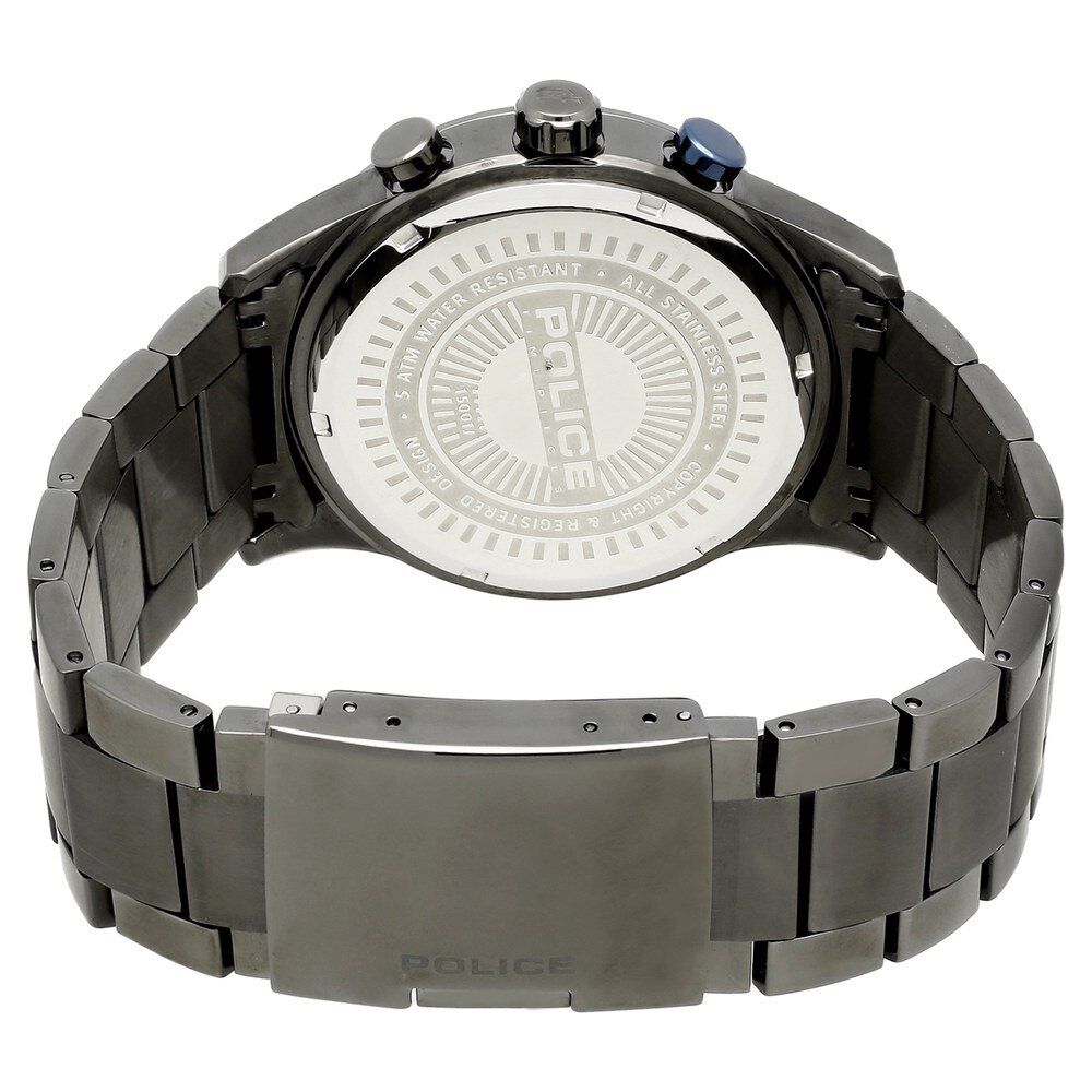 Police stainless steel back water resistant sale