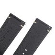 24 mm Black Genuine Leather Straps for Men - image number 4