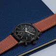Titan Workwear Multifunction Black Dial Brown Leather Strap Watch For Men - image number 0
