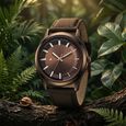Fastrack Wild Quartz Analog Brown Dial Brown Leather Strap Watch For Guys - image number 1