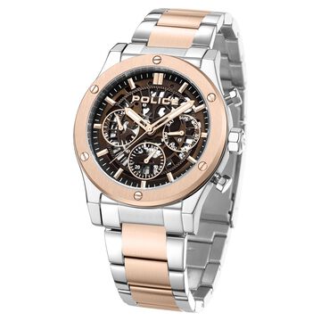 Police Brown Dial Quartz Multifunction Watch for Men