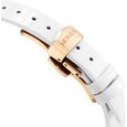 Titan Nebula Lotus 18 KT Gold Quartz Analog Mother Of Pearl Dial White Leather Strap Watch For Women - image number 4