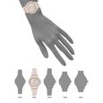 Anne Klein Quartz Analog Mother Of Pearl Dial Ceramic Strap Watch For Women - image number 3