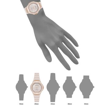 Anne Klein Quartz Analog Mother Of Pearl Dial Ceramic Strap Watch For Women