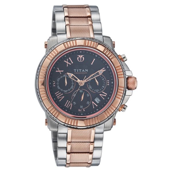 Titan Quartz Chronograph White Dial Watch for Men - image number 0