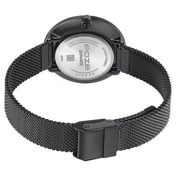 Sonata Poze Quartz Analog White Dial Mesh Strap Watch for Women