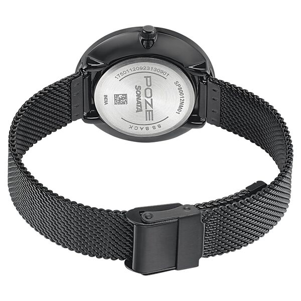 Sonata Poze Quartz Analog White Dial Mesh Strap Watch for Women - image number 4