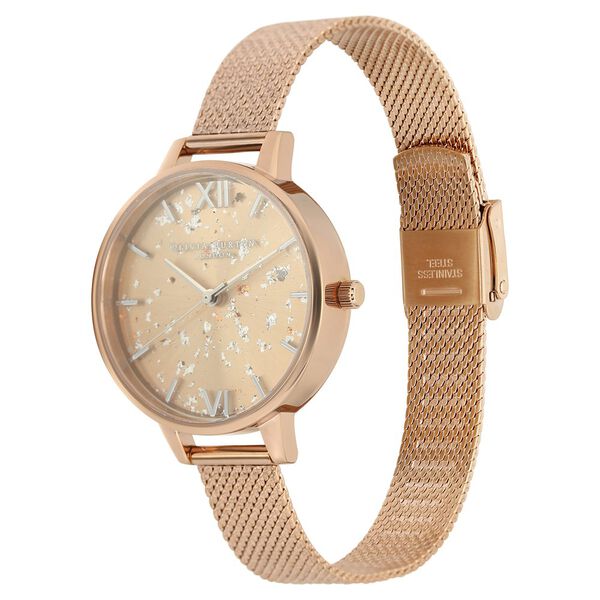 Olivia Burton Quartz Analog Rose Gold Dial Stainless Steel Strap Watch for Women - image number 2