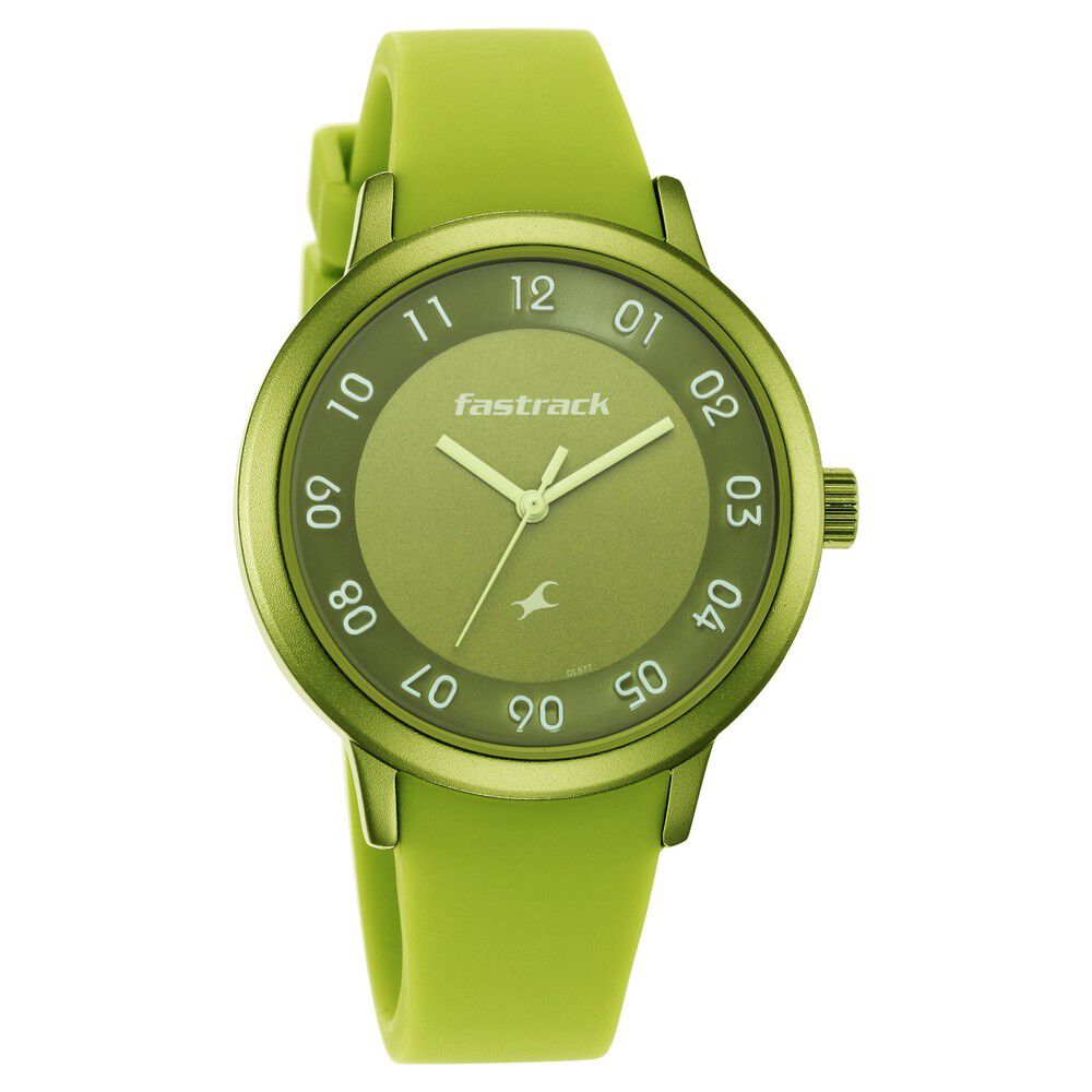 Fastrack military green watches discount