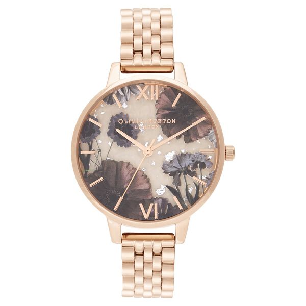 Olivia Burton Quartz Analog Silver Dial Metal Strap Watch for Women