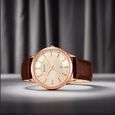 Titan Rose Gold Dial Analog with Date Leather Strap watch for Men - image number 0