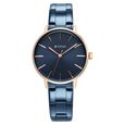 Titan TGIF Quartz Analog Brown Dial Rose Gold Stainless Steel Strap Watch for Women