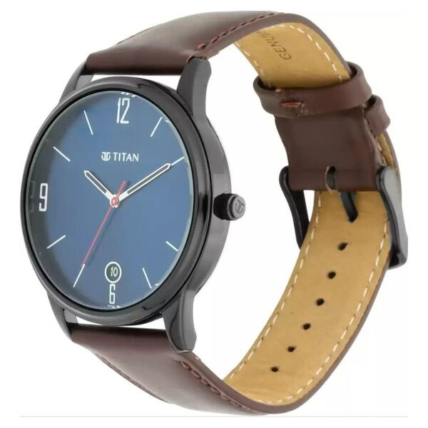 Titan Neo Blue Dial Analog with Date Watch for Men - image number 2