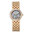 Titan Raga Paris, with Love Quartz Analog Rose Gold Dial Red Stainless Steel Strap Watch For Women