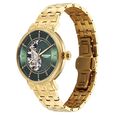 Titan Yin Yang Skeletal Automatic Analog with Green Dial Silver Gold Steel Strap Watch for Men - image number 2