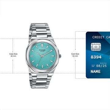 Sonata Poze Quartz Analog Blue Dial Silver Colour Stainless Steel Strap Watch For Men