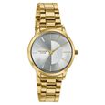 Poze By Sonata Quartz Analog Silver Dial Golden Stainless Steel Strap Watch For Women - image number 2