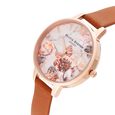 Olivia Burton Quartz Analog White Dial Leather Strap Watch for Women - image number 1