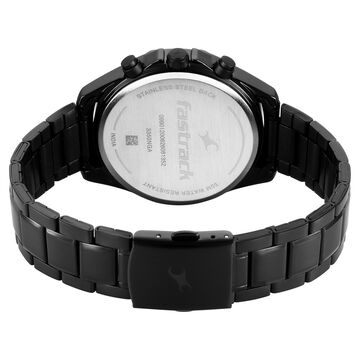 Fastrack Oceanyx 2.0 Chronograph Watch for Men with Blue Dial & Black Metal Strap