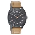 Sonata Quartz Analog Blue Dial Leather Strap Watch for Men