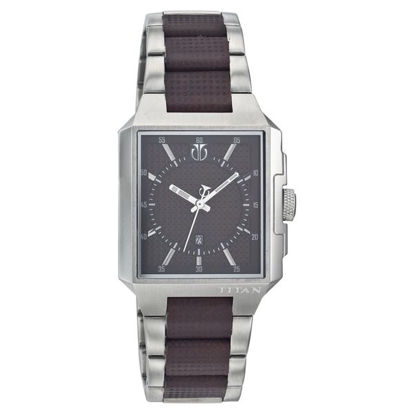 Titan Quartz Analog with Date Brown Dial Watch for Men - image number 0